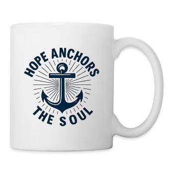 Hope Anchors the Soul - Coffee/Tea Mug - white - Right