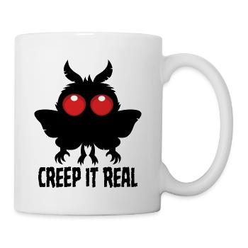 Creep It Real Mysterious Mothman Cryptid - Coffee/Tea Mug - white - Right