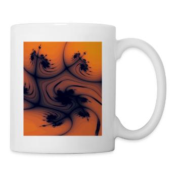 Fractal Flame Swirl - Coffee/Tea Mug - white - Right