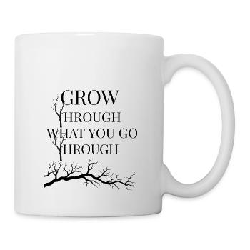 Grow Through What You Go Through  - Coffee/Tea Mug - white - Right