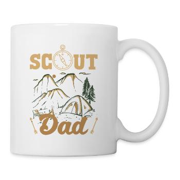 Scout Scouting Dad Father Camp Forest - Coffee/Tea Mug - white - Right