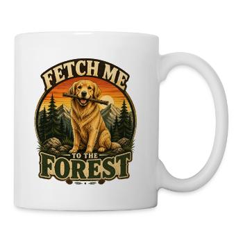 Fetch Me To The Forest Dog Lover Design - Coffee/Tea Mug - white - Right