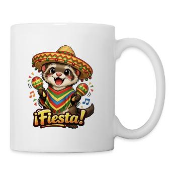 Fiesta Ferret - Coffee/Tea Mug - white - Right