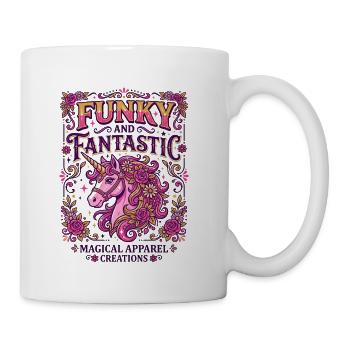 Unicorn Funky and Fantastic Stylish Zazzle Desi - Coffee/Tea Mug - white - Right