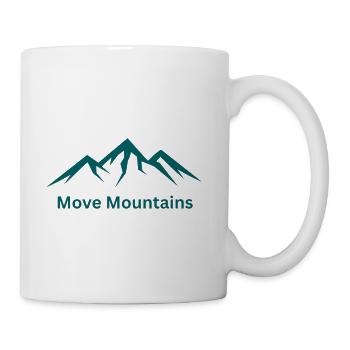 Move Mountains Mountain Crest Logo - Coffee/Tea Mug - white - Right