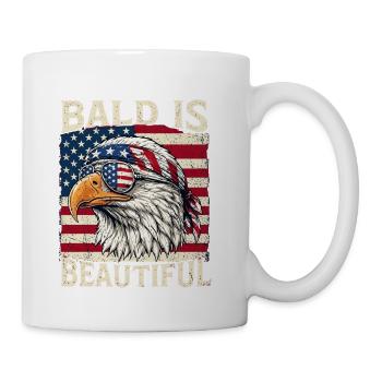 Bald Is Beautiful Eagle Americana - Coffee/Tea Mug - white - Right