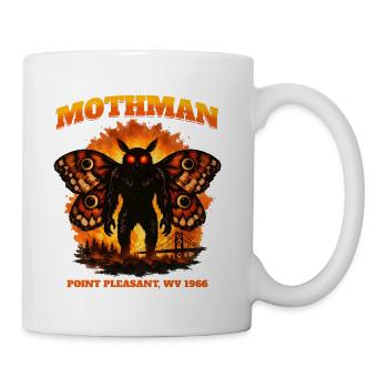 Mothman Firelit Myth WV 1966 - Coffee/Tea Mug - white - Right
