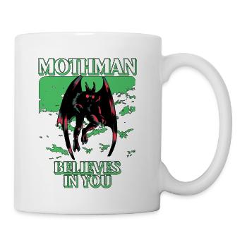 Mothman Believes In You - Coffee/Tea Mug - white - Right