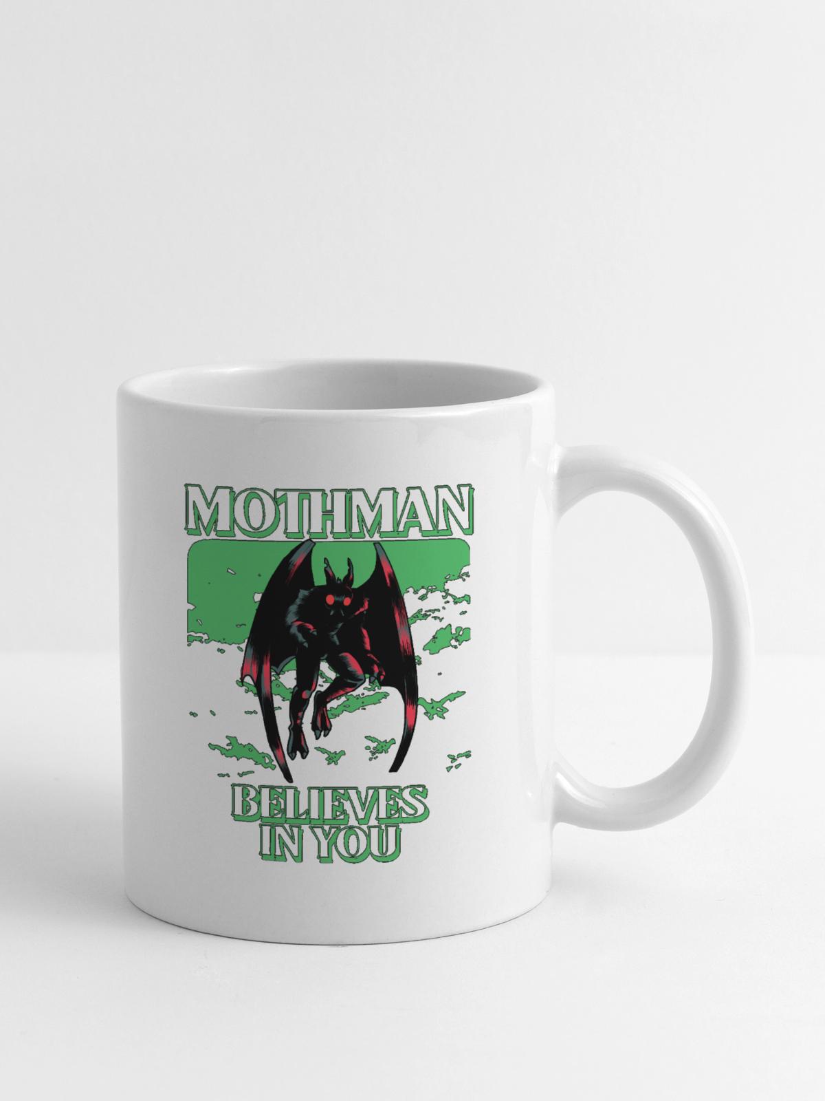 Mothman Believes In You - Coffee/Tea Mug - white - Right