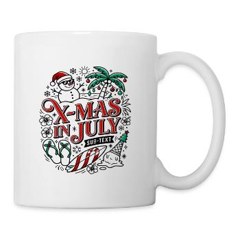 X-MAS IN JULY SUB-TEXT SEASONAL MOTIF - Coffee/Tea Mug - white - Right