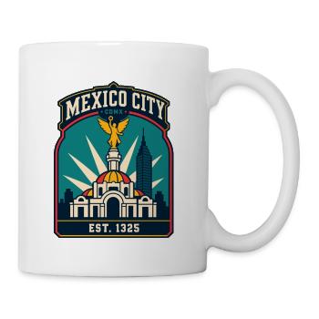 Mexico City CDMX Emblem - Coffee/Tea Mug - white - Right