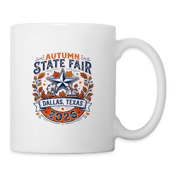 Great Autumn Fair Ferris Wheel Dallas Texas 2026 - Coffee/Tea Mug - white - Right