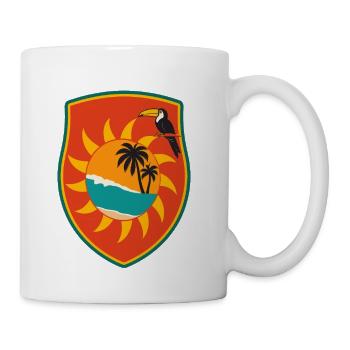Tropical Shield Sunset Toucan - Coffee/Tea Mug - white - Right