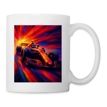 Neon Fury Formula Car Dash - Coffee/Tea Mug - white - Right