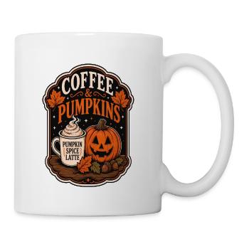 Coffee & Pumpkins Latte Art - Coffee/Tea Mug - white - Right