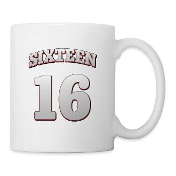 Sweet Sixteen – 16th Birthday Designs & Posters - Coffee/Tea Mug - white - Right