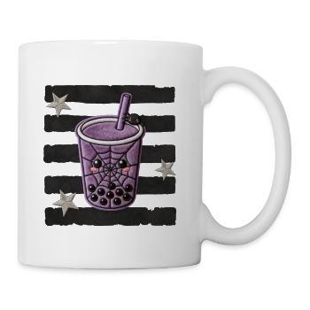 Spooky Boba Patch Kawaii Halloween Gift - Coffee/Tea Mug - white - Right