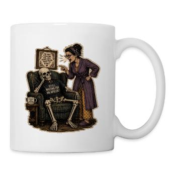 Apology Pending: Skeletal Satire - Coffee/Tea Mug - white - Right