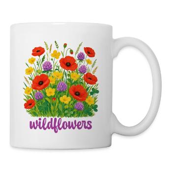 Wildflower Meadow Bloom - Coffee/Tea Mug - white - Right