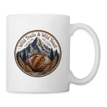 Wild Trails & Wild Yeast Patch - Coffee/Tea Mug - white - Right