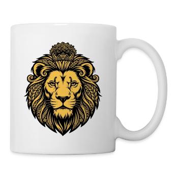 Golden Royal Lion  - Coffee/Tea Mug - white - Right