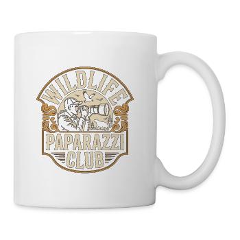 Wildlife Photographer Wildlife Paparazzi Cameraman - Coffee/Tea Mug - white - Right