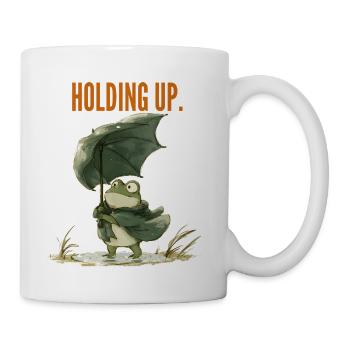 Holding Up Frog - Coffee/Tea Mug - white - Right