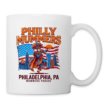 Philly Mummers Parade Philadelphia PA Celebration - Coffee/Tea Mug - white - Right