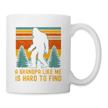 Bigfoot Grandpa Hard To Find - Coffee/Tea Mug - white - Right