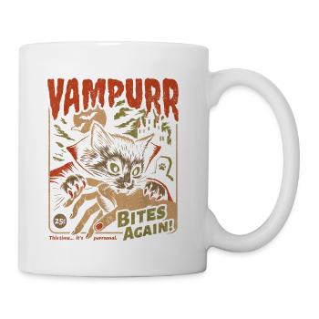 Vampurr Bites Again Cat - Coffee/Tea Mug - white - Right