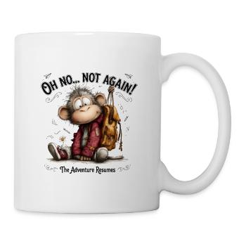 Funny_Surprised_Primate_Class_Vibe - Coffee/Tea Mug - white - Right