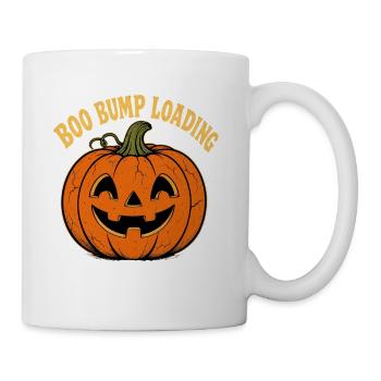 Pregnancy Announcement Halloween Boo Bump Loading  - Coffee/Tea Mug - white - Right