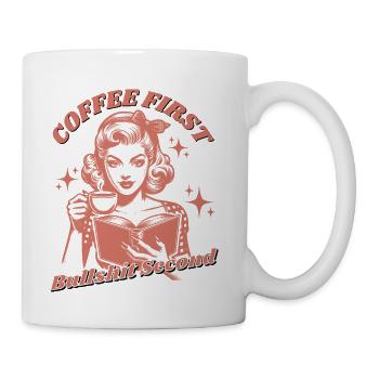 Coffee First Pinup Reader - Coffee/Tea Mug - white - Right