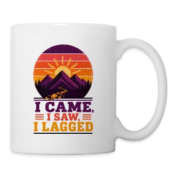 Lagged Mountain Sunset Meme - Coffee/Tea Mug - white - Right