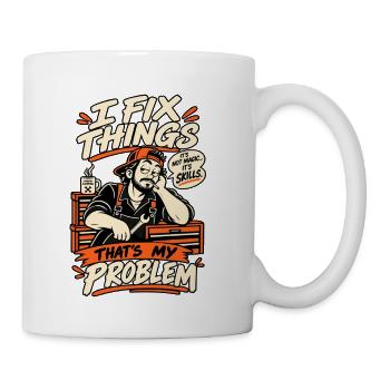 Funny Mechanic Shirt That's My Problem - Coffee/Tea Mug - white - Right