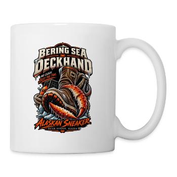 Bering Sea Deckhand Alaskan Sneaker Crab Fisherman - Coffee/Tea Mug - white - Right