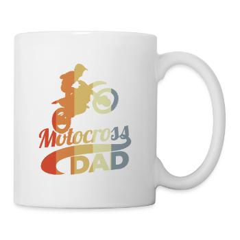 Motocross Papa - Coffee/Tea Mug - white - Right