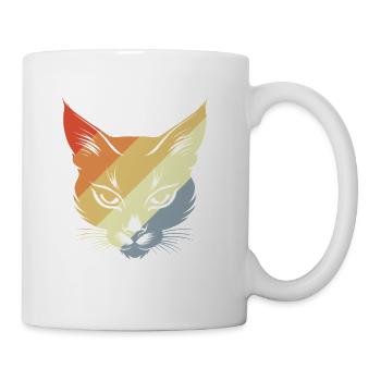 Vintage Cat - Coffee/Tea Mug - white - Right