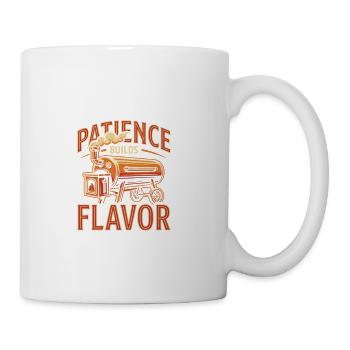 BBQ Smoker Pitmaster Low and Slow Barbecue - Coffee/Tea Mug - white - Right