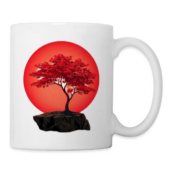 Crimson Maple at Dusk - Coffee/Tea Mug - white - Right