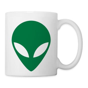Alien Face - Coffee/Tea Mug - white - Right