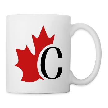 Canada Maple Leaf with C - Coffee/Tea Mug - white - Right