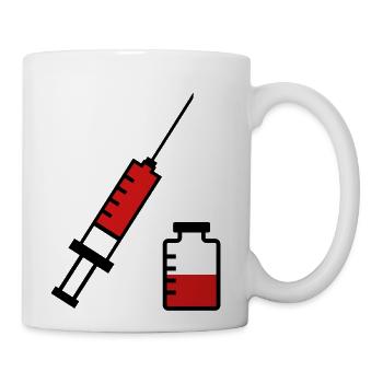 doctor syringe infusion medicine hospital - Coffee/Tea Mug - white - Right