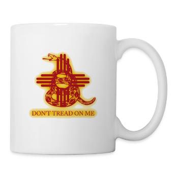 New Mexico state flag Gadsden "Don't Tread On Me" - Coffee/Tea Mug - white - Right