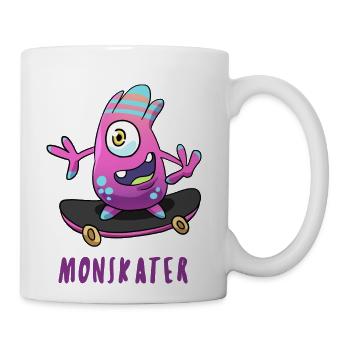 Skater monsta - Coffee/Tea Mug - white - Right