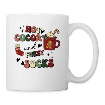 Hot Cocoa And Fuzzy Socks - Coffee/Tea Mug - white - Right