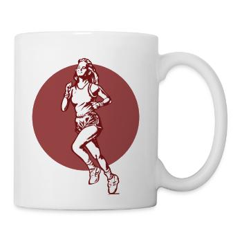 Running Girl : For Running Lovers - Coffee/Tea Mug - white - Right