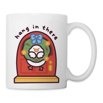 Hang In There Duckie Mistletoe Edition - Coffee/Tea Mug - white - Right