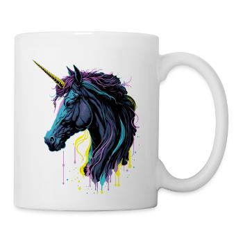 Neon Splash Unicorn - Coffee/Tea Mug - white - Right