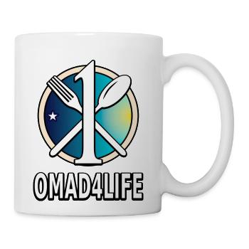 One Meal A Day 4 Life aesthetic - Coffee/Tea Mug - white - Right